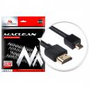 Kabel HDMI - microHDMI v1.4 vergoldet SLIM Kabel 3D Full HD 1m  MCTV-721