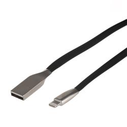 USB AM Kabel für Iphone 8PIN Flat 1m schwarz MCTV-832B