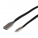 USB AM Kabel für Iphone 8PIN Flat 1m schwarz MCTV-832B